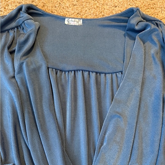 Free People Blue Long Sleeve Bodysuit - Picture 7 of 8